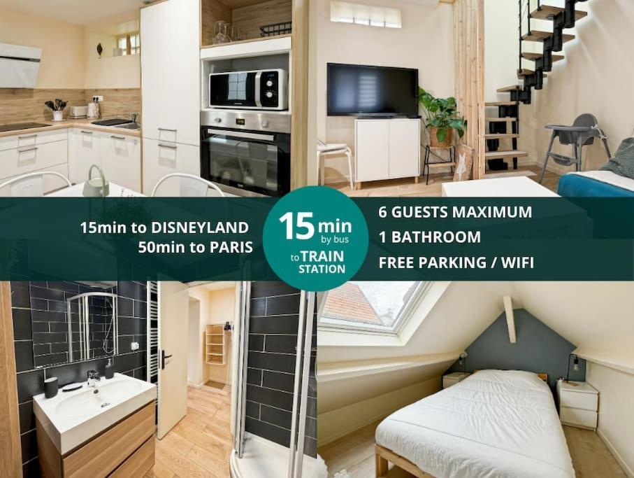 Eglise 2 - Maisonnette Pour 6 A Disneyland Paris Coutevroult Exterior foto